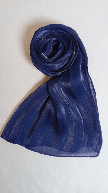 Organza Sheen Silk - Navy Blue